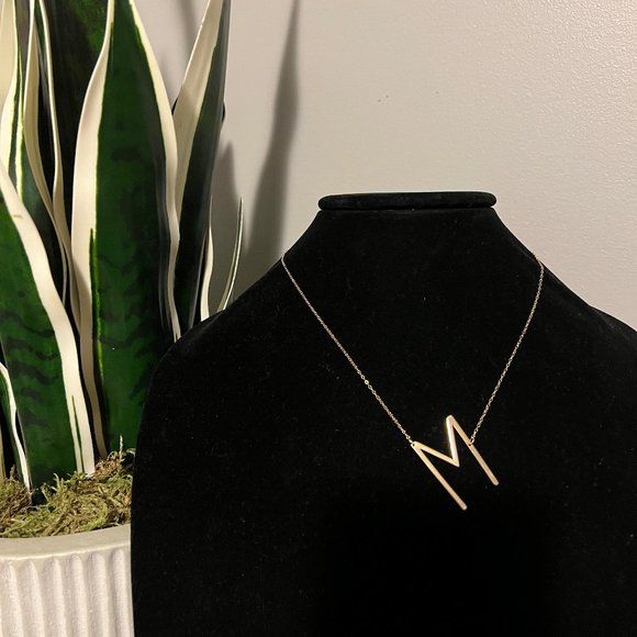 Jewelry | Sideways Initial Necklace M 